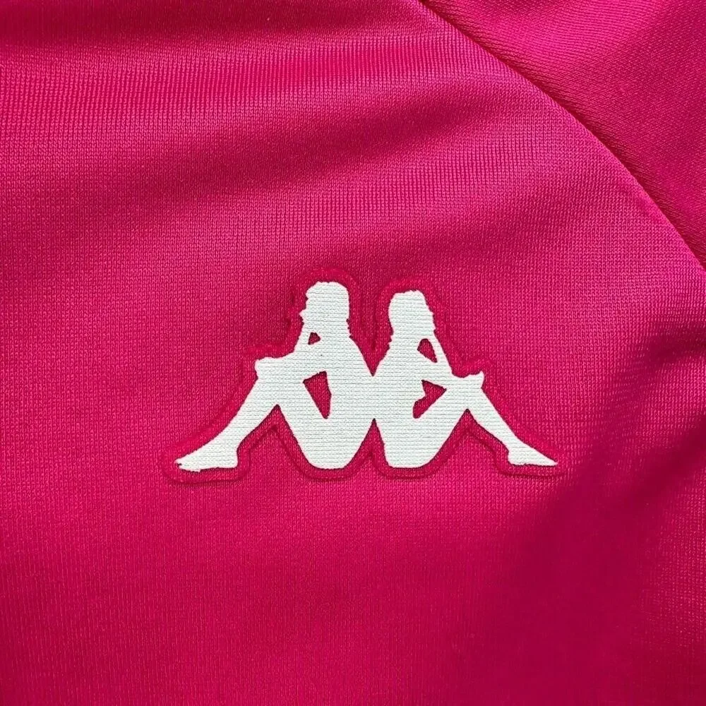 Kappa Banda Anniston Track Jacket Mens S Fushcia Pink Teal Athleisure Bloke NWT - Picture 4 of 12